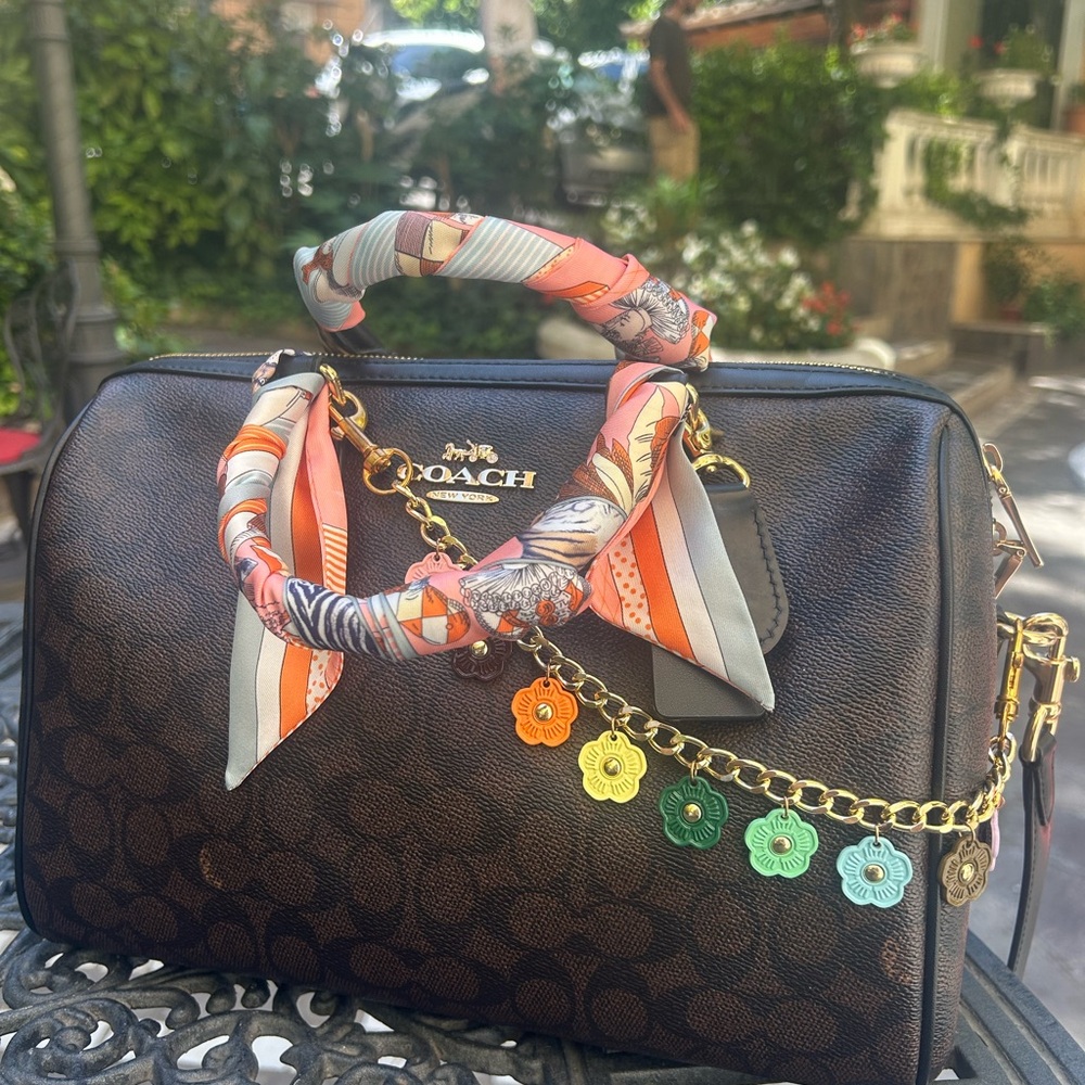Flower Chain Bag Charm